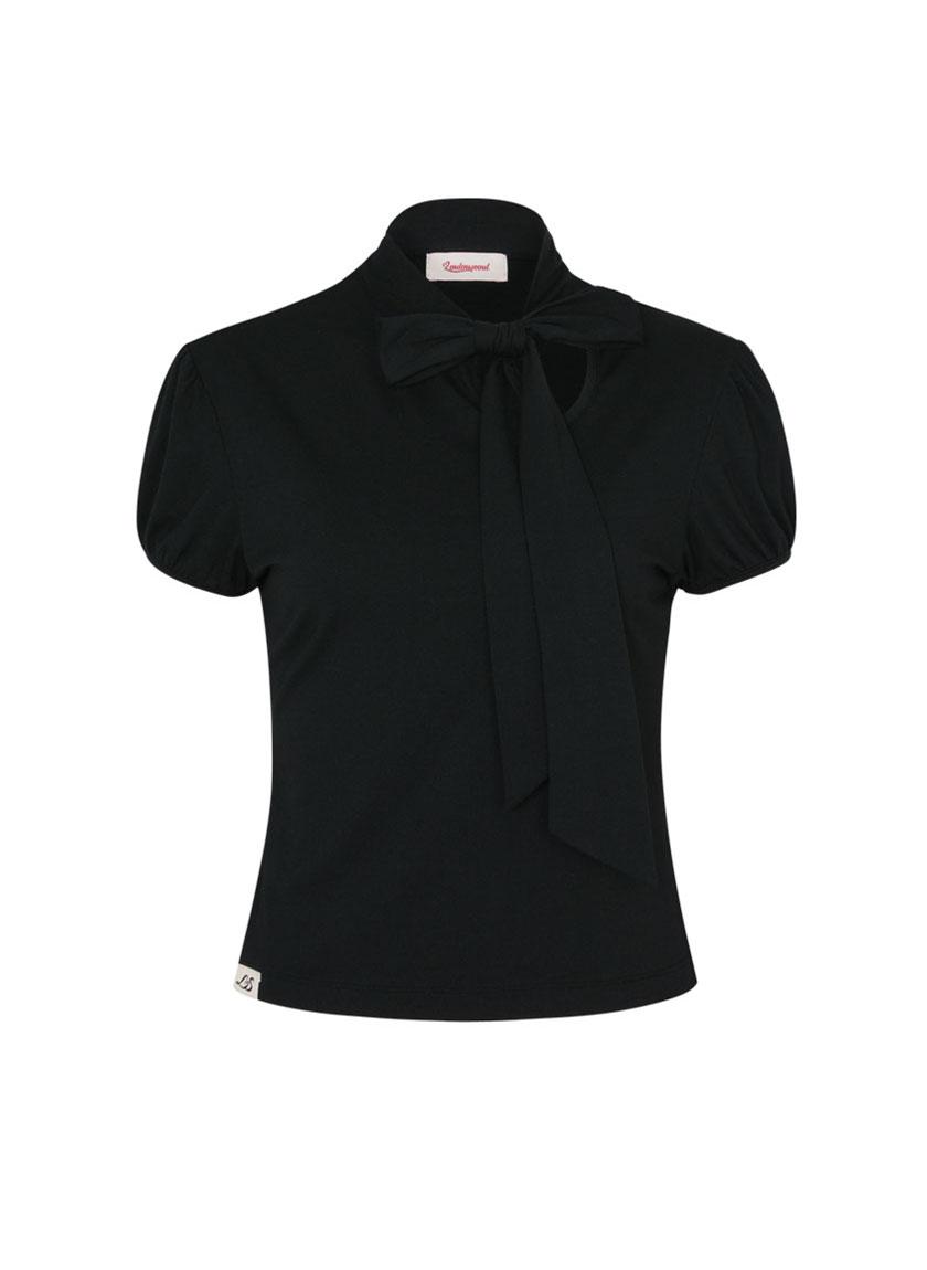 Ribbon Tie T-Shirt (Black)