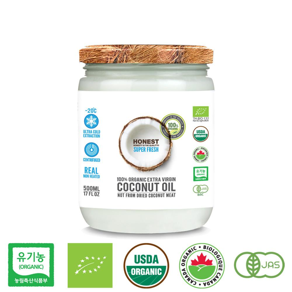 어니스트 유기농 엑스트라버진 저탄고지 코코넛오일 500ml