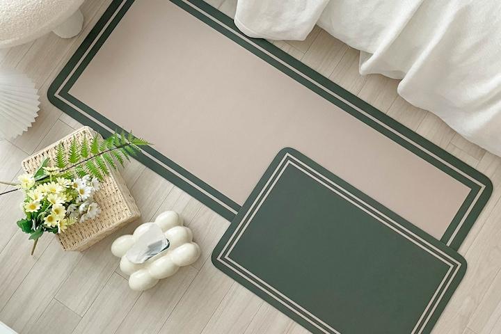 [리퍼] 라인 샌드라인 빨아쓰는 규조토 발매트 3세대 화장실 욕실 주방매트 논슬립