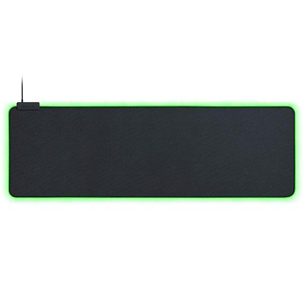 Razer 골리아투스 크로마 게이밍 마우스패드 대형 클래식 블랙 맞춤형 크로마 RGB 조명 부드러운 천 소재 균형 잡힌 제어 속도 미끄럼 방지 고무 베이스
