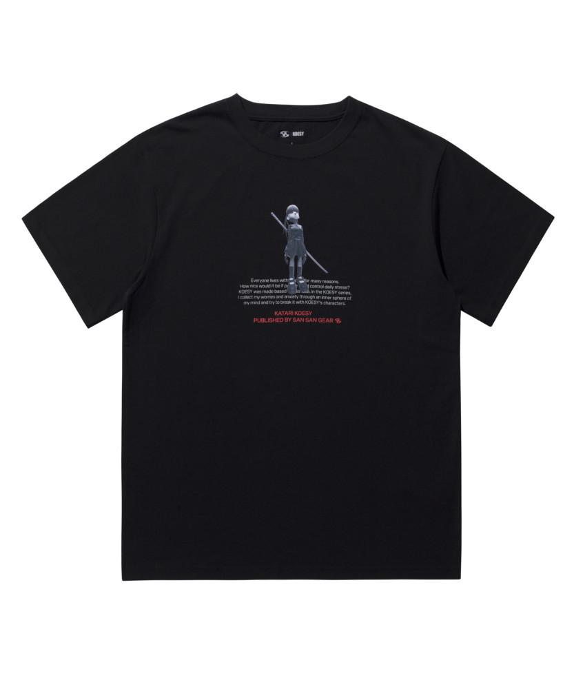 산산기어 반팔 23SS SANSAN KOESY WELT T-SHIRT - BLACK