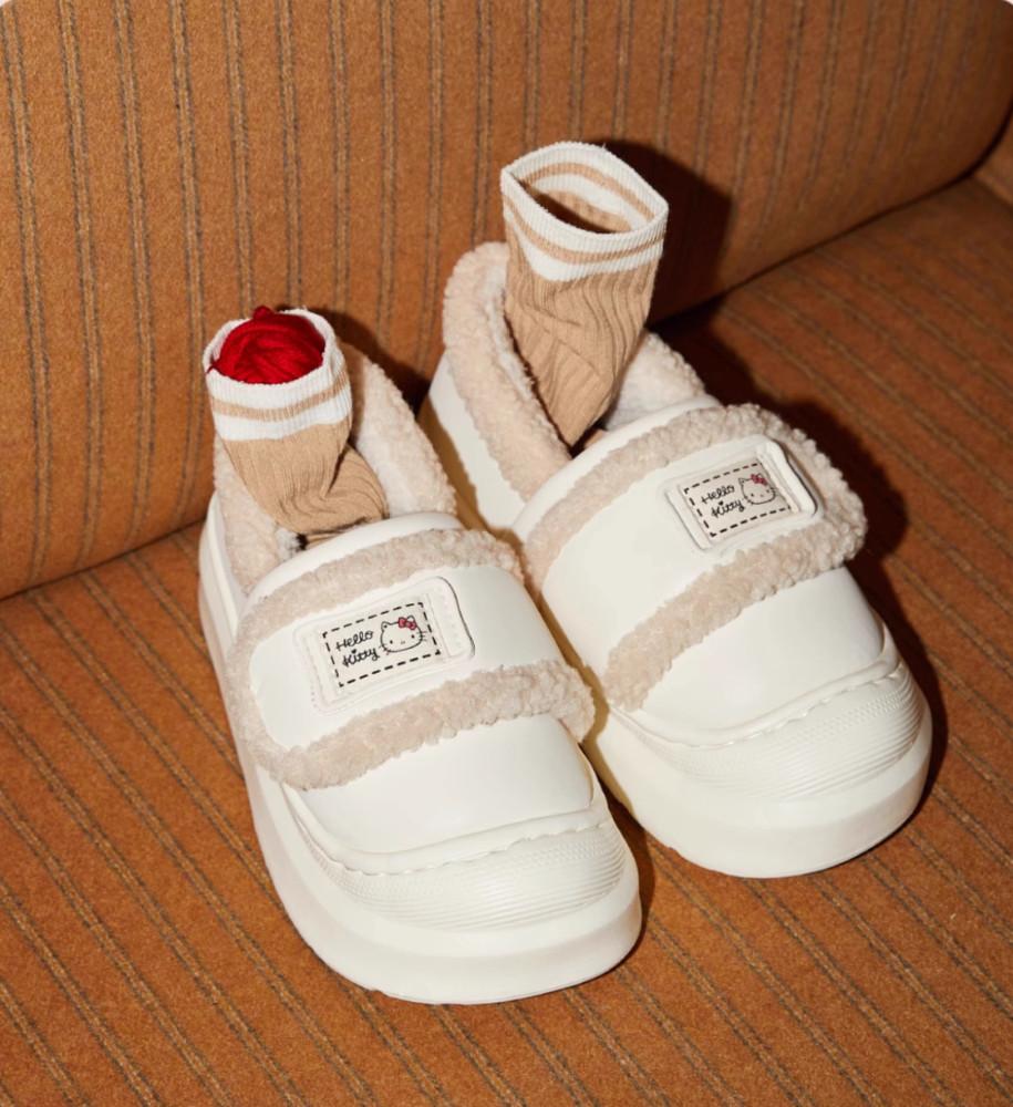 수심 Kitty Pudding Slippers 키티 푸딩 털슬리퍼 겨울 퍼 신발 플러피