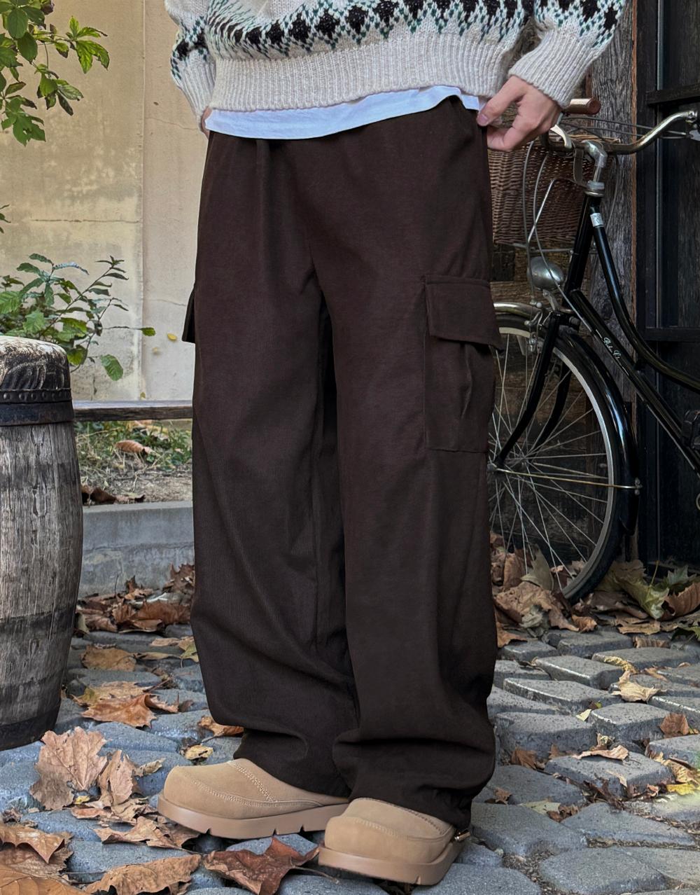 (기획)데일리 코듀로이 카고 팬츠