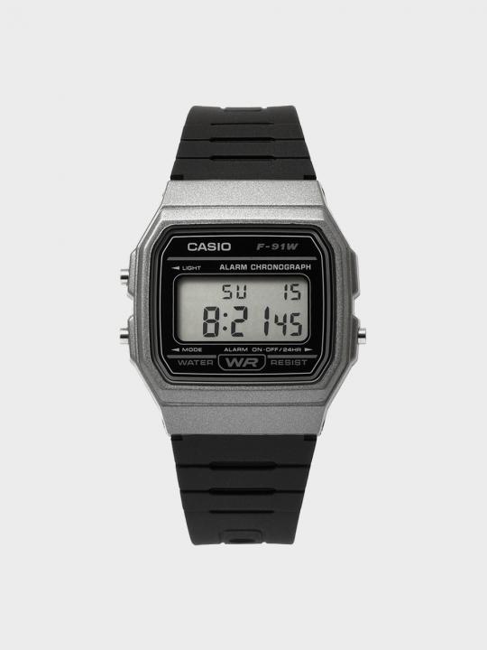 CASIO 카시오 F-91WM-1B 공용 우레탄밴드 손목시계