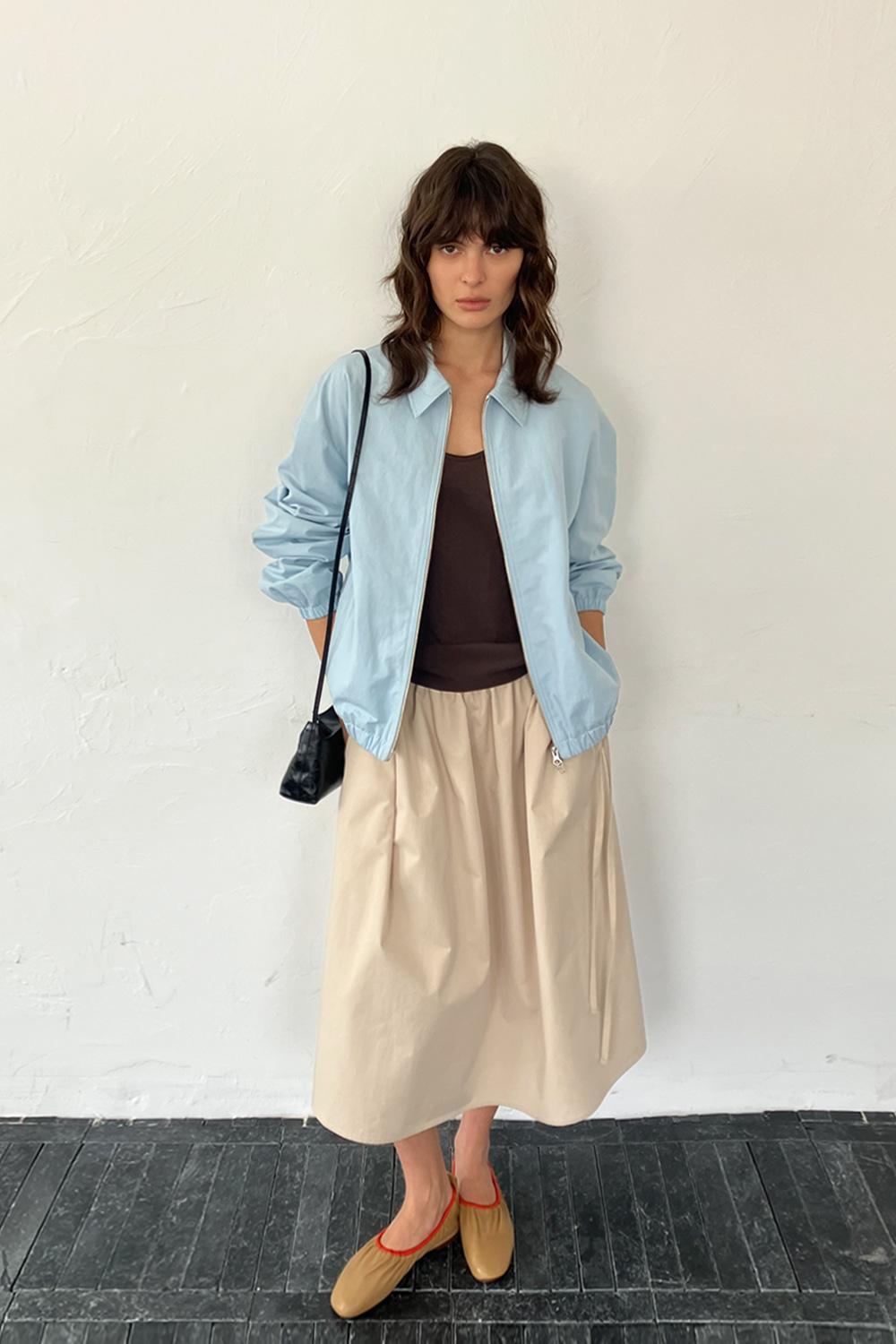 Faro Cotton Blouson in Baby Blue