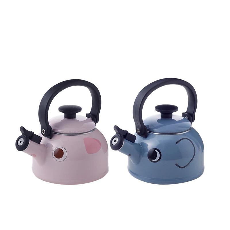 후지호로  애니멀 법랑 휘슬 주전자