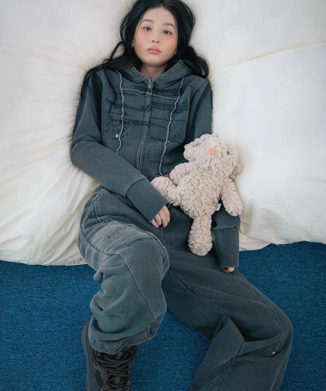 Angelnumber555 AN5 bootscut folded pants BLACK - 위시버킷
