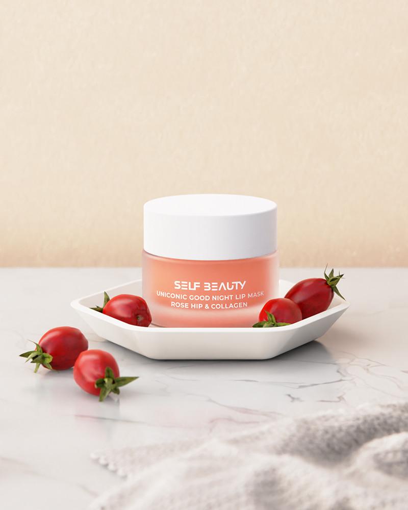 셀프뷰티 유니콘 굿나잇 립 마스크 - 로즈힙 & 콜라겐