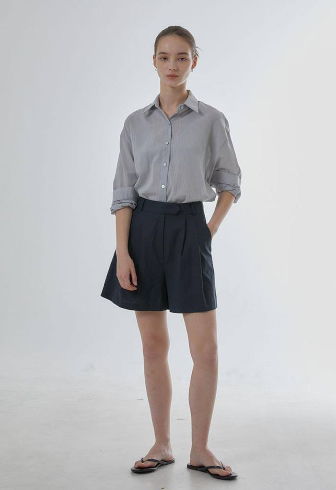 쇼울니어린넨반팬츠(2color)