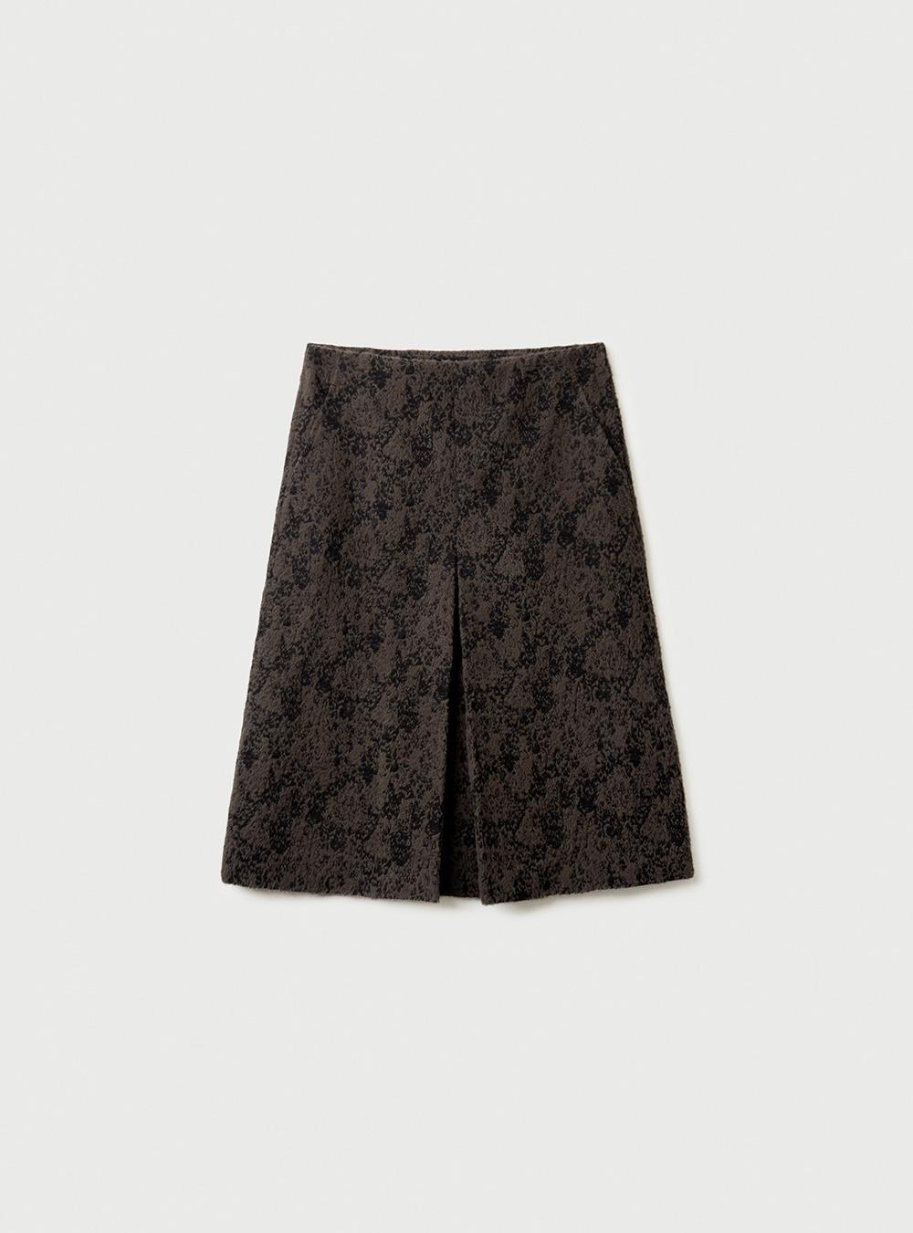 JACQUARD MIDI SKIRT