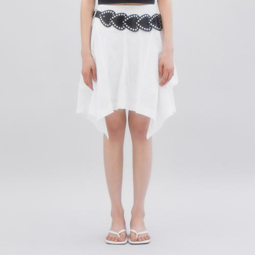 UNBALANCE FLARE STRING POCKET SKIRT 플레어 스커트 IVORY BQ2WS006
