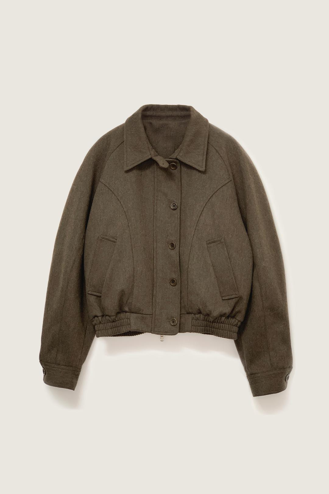 Wool blouson (브라운)