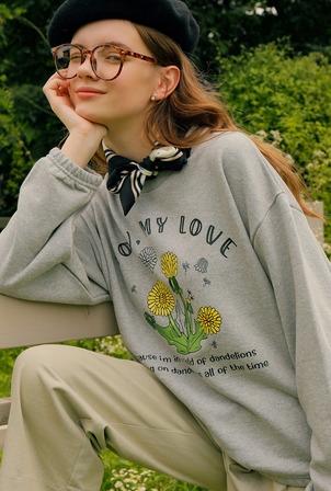 A YOU MY LOVE SWEATSHIRT_GREY