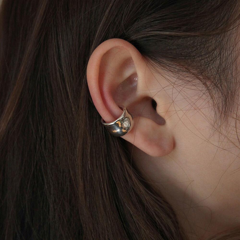 1pcs 14K 내추럴 볼드 와이드 이어커프 (실버925)