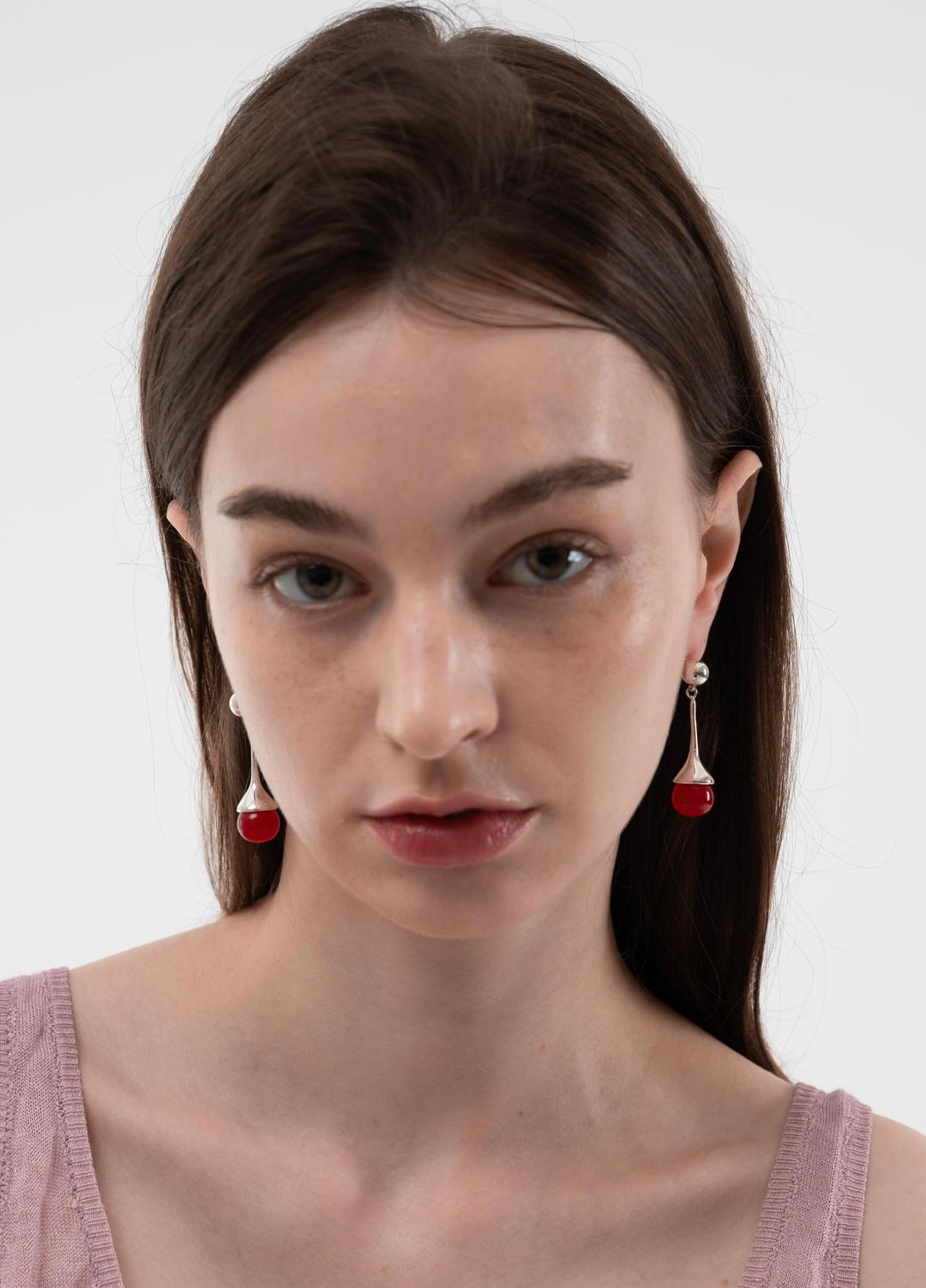 cherry drop earrings