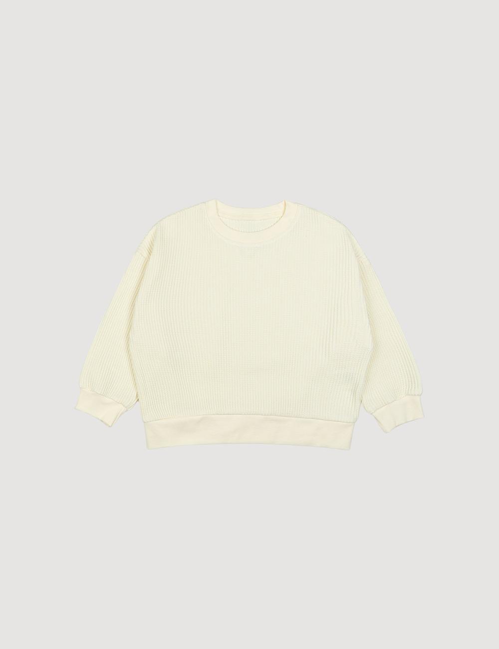 크림 와플 맨투맨