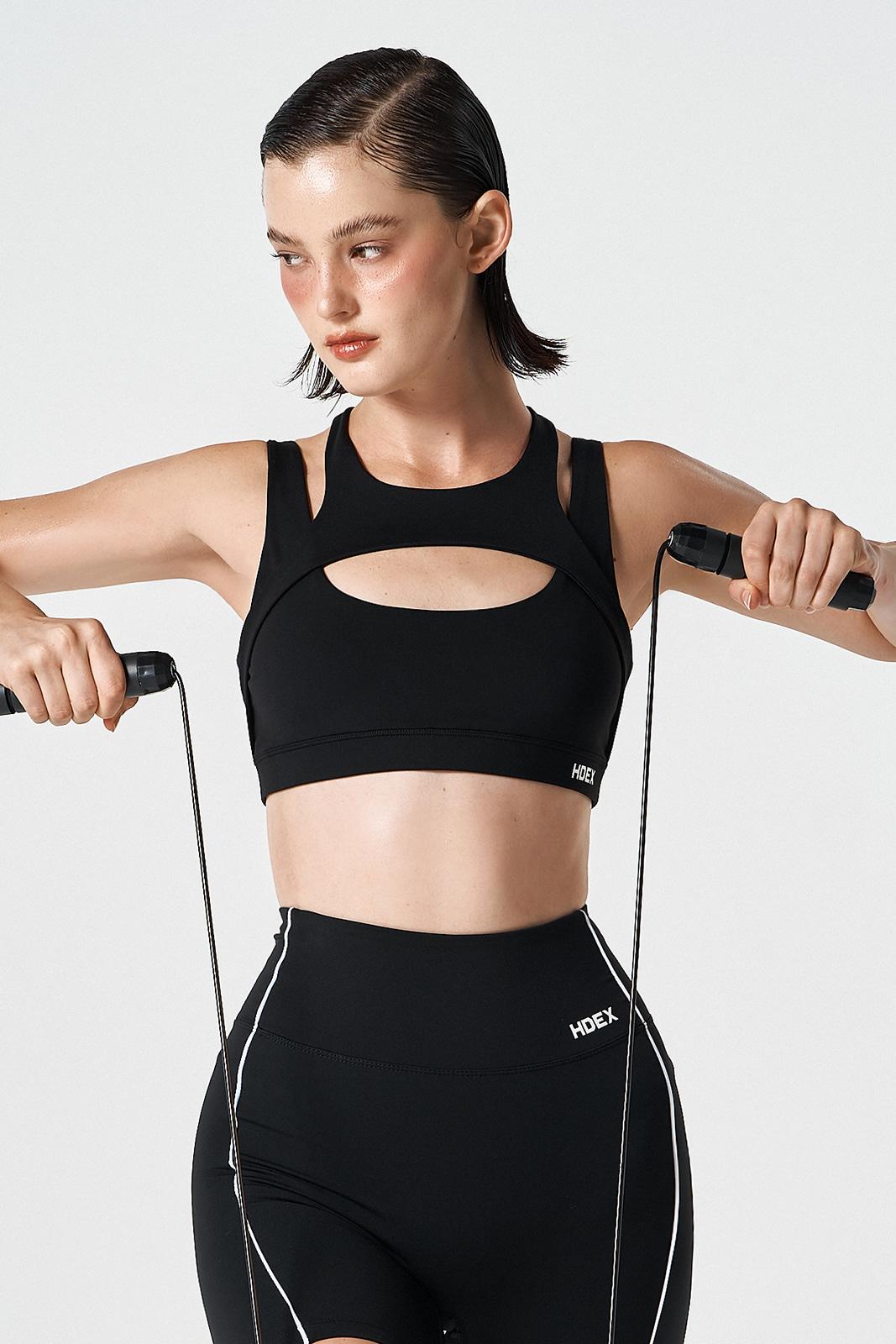 우먼스 서포트 투 라인 브라탑 (Black)