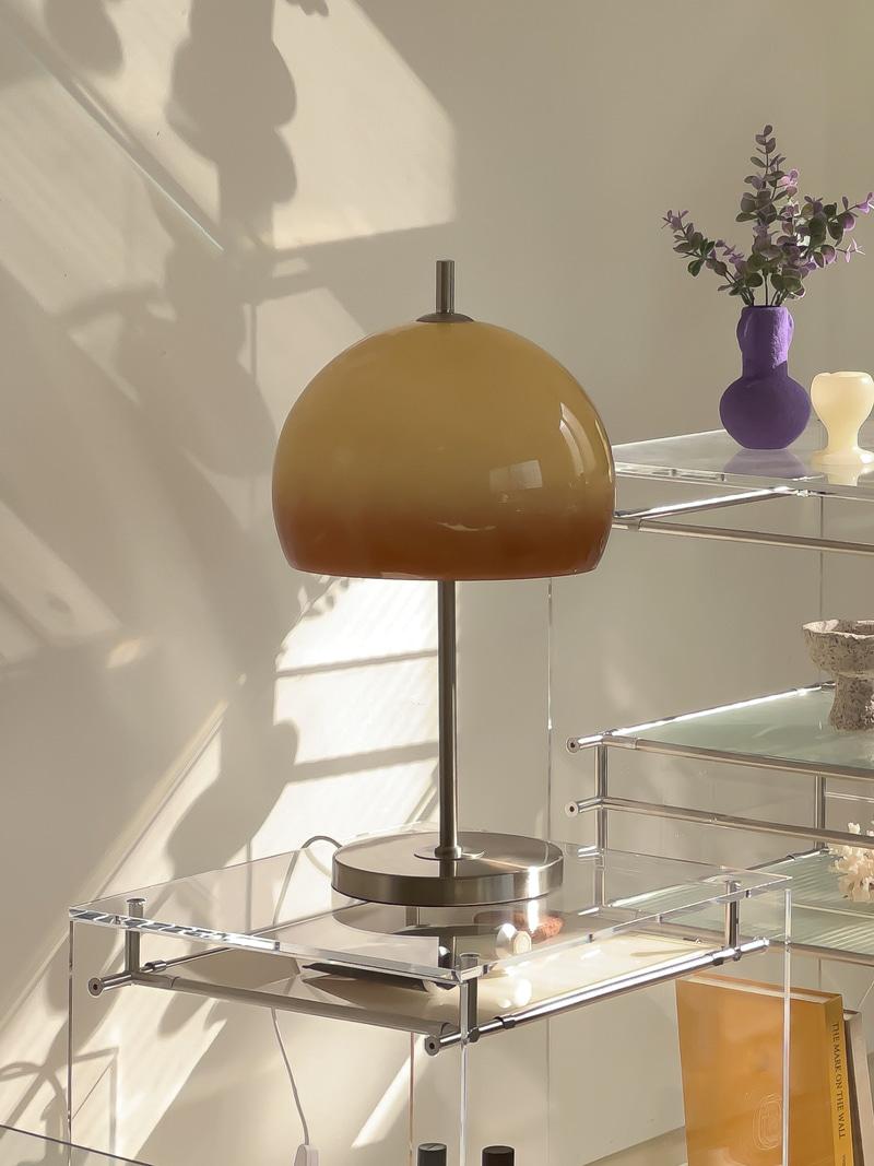 클래식 미니멀 빅 그라데이션 브라운 램프