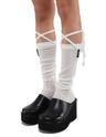 LACE LONG SOCKS(WHITE)