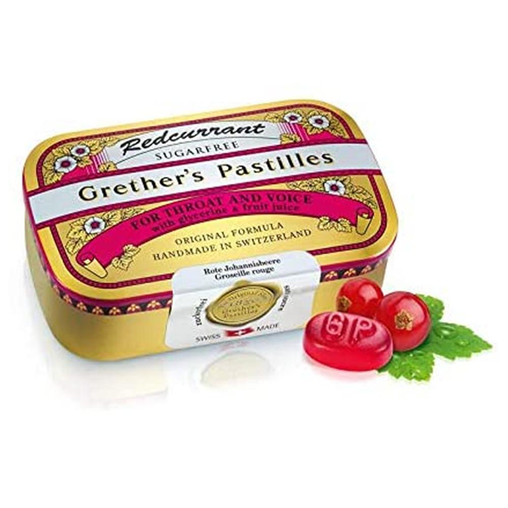 GRETHER'S 파스틸 목캔디 구미젤리 106g 레드커런트 Grether’s Pastilles Sugar Free Formula for Dry Mouth