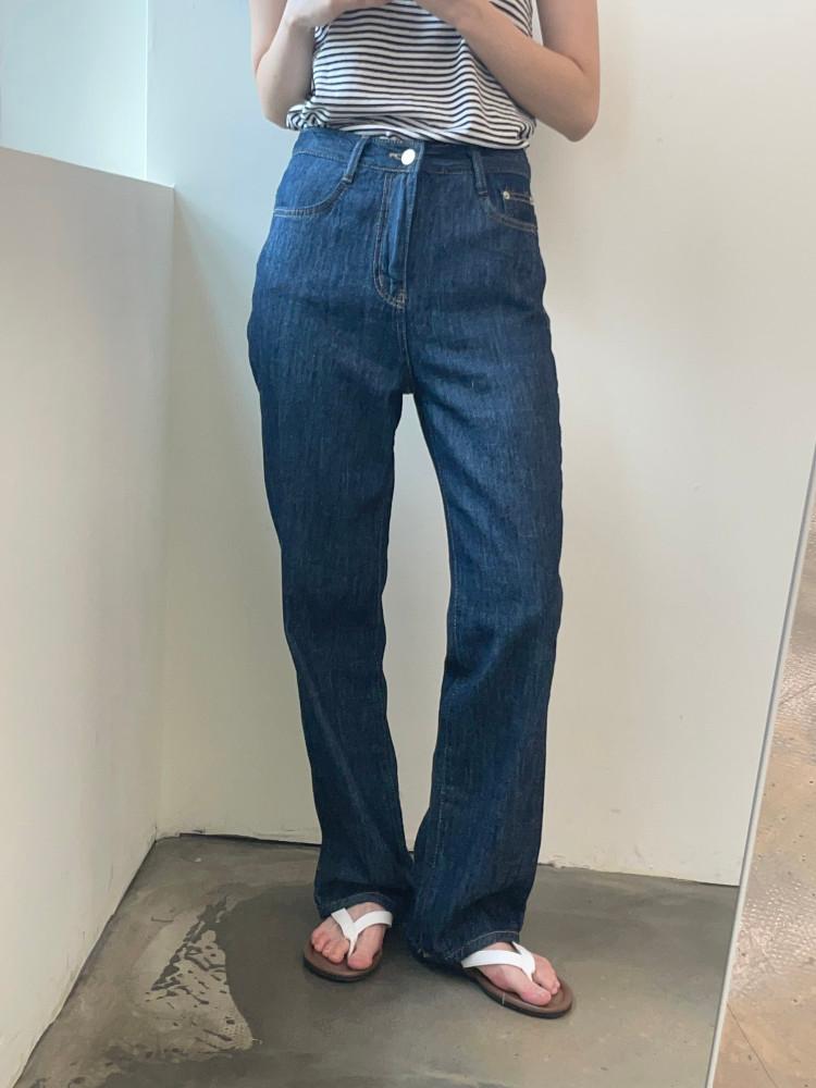 [M당일발송] 헤이빌리 785 썸머 빈티지 일자 진청 데님 팬츠