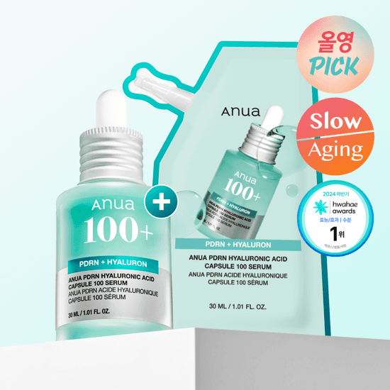 [4월 파워팩] 아누아 피디알엔 히알루론산 캡슐 100 세럼 30mL 기획 (+30mL 리필팩)