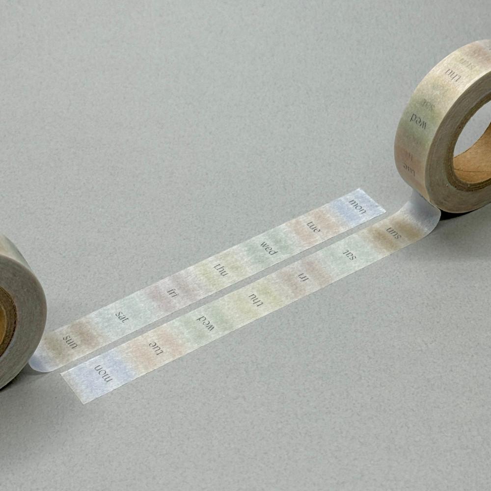 [3월알림받기💡] 요일 마스킹테이프 ver. B 12mm : 탭 스터프 스튜디오