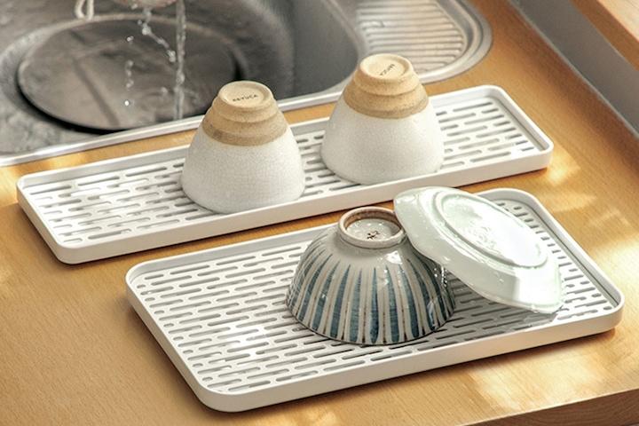 싱크대 물빠짐 트레이 주방 식기 건조 배수 받침대 5size