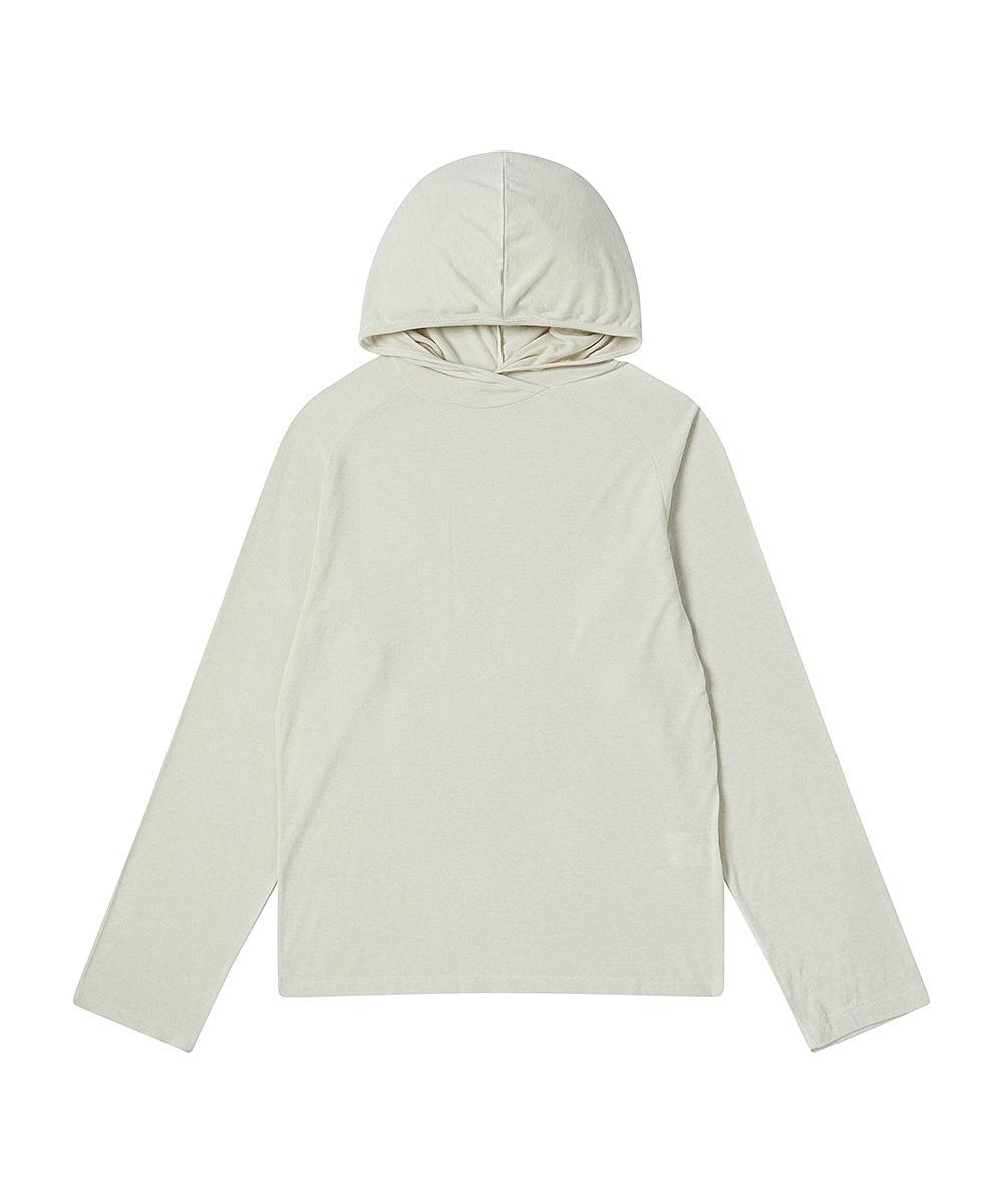 llud Layered Wool Hoodie Ivory M