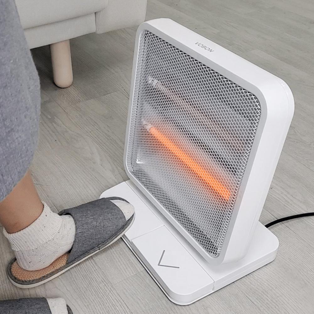 보본 전기히터 미니 풋터치 발난로 사무실 발터치형 VB-W750