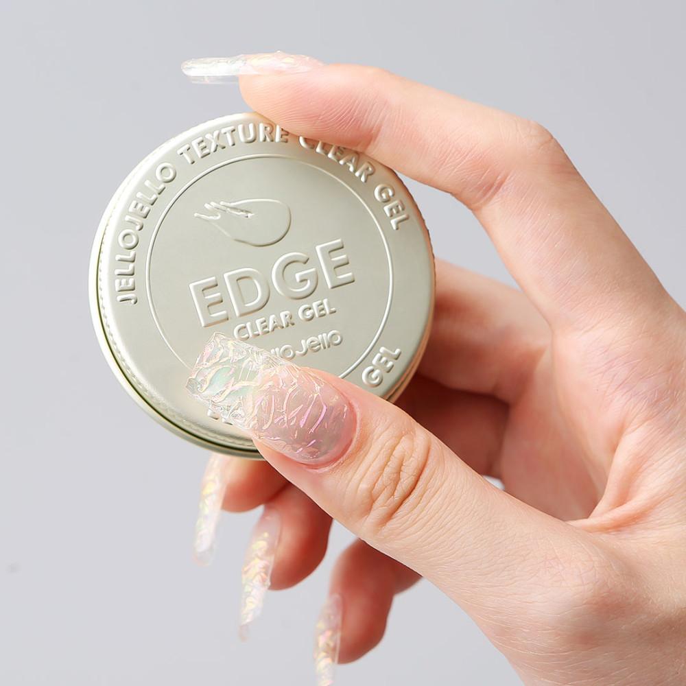 젤로젤로 자타입 엣지 클리어젤 3D 엠보 논와이프 뉘앙스 네일