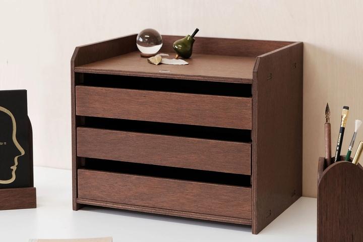 콜렉토 박스 11 : 3단 서랍 / 데스크수납함 데스크오거나이저 데스크테리어