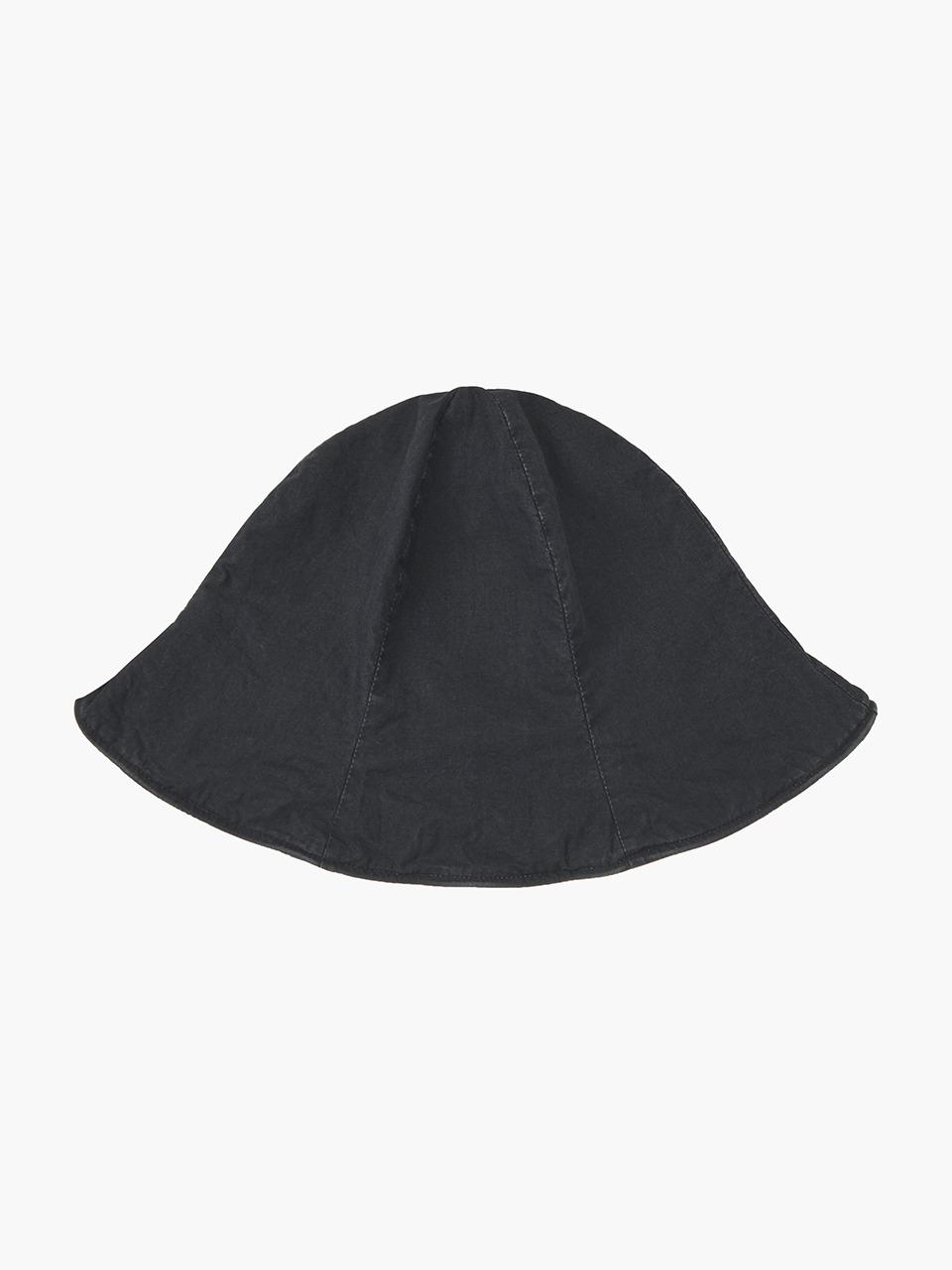 WASHED COTTON BUCKET HAT_black