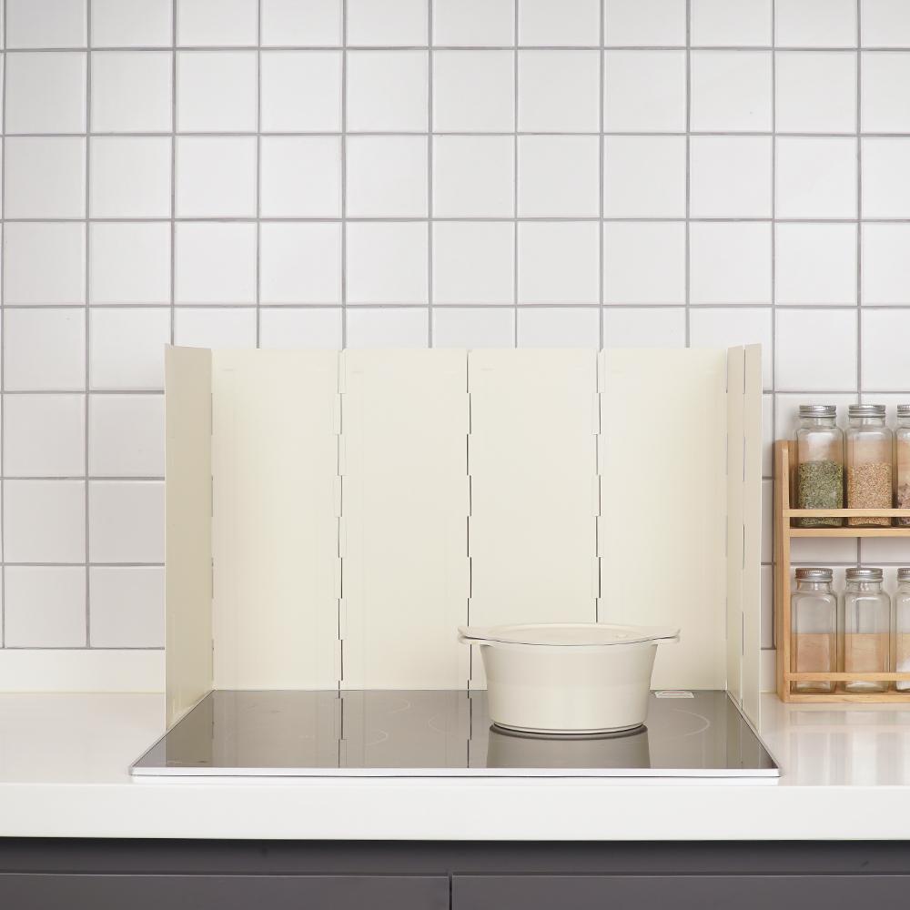 가스렌지가림막 가스렌지 덮개 기름튐방지 가드 아이보리 8단