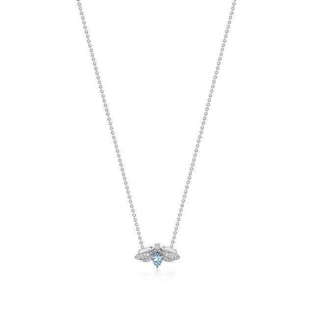 티파니앤코 목걸이 플라워 펜던트 TIFFANY PAPER FLOWERS AQUAMARINE FIREFLY PENDANT 67137574