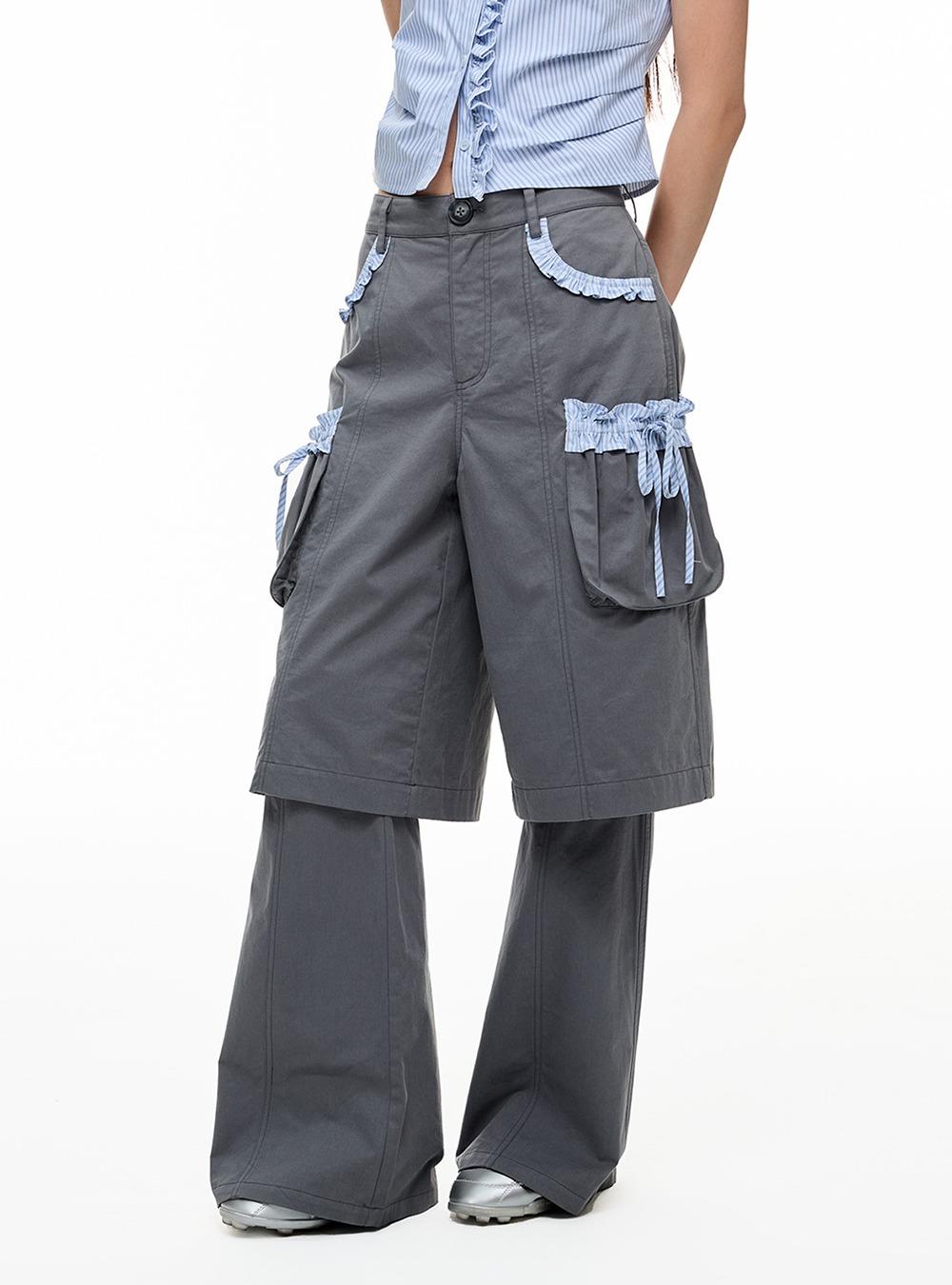 Stripe Pleated Mini High-Waist Set