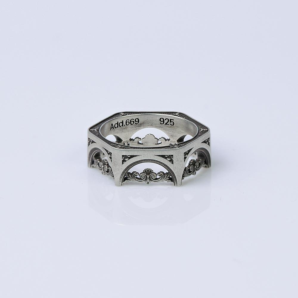STRUCTURE SILVER RING #7