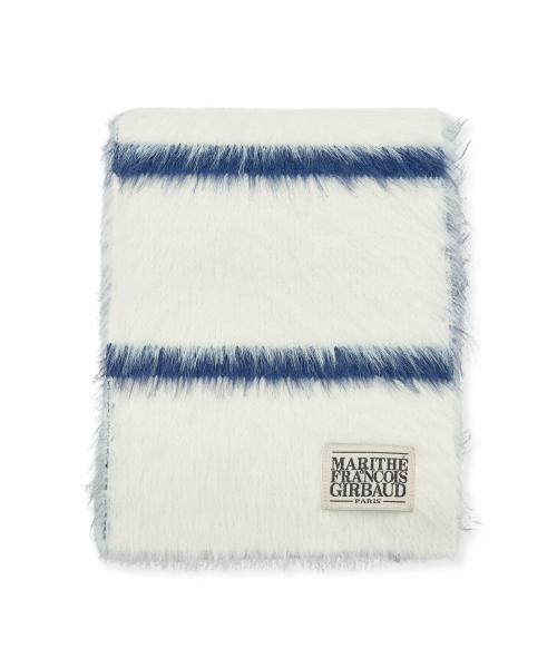 CLASSIC LOGO FLUFFY MUFFLER ivory