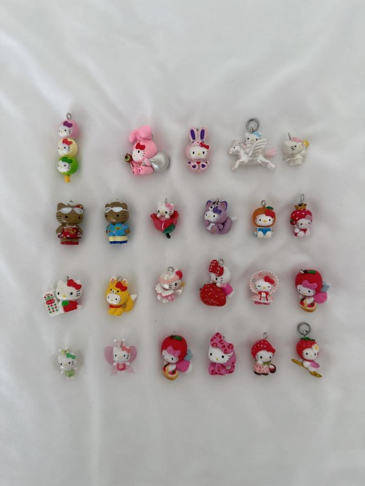 추가 / 초미니 헬로키티 팬던트 고리 핸드폰스트랩 / 키링