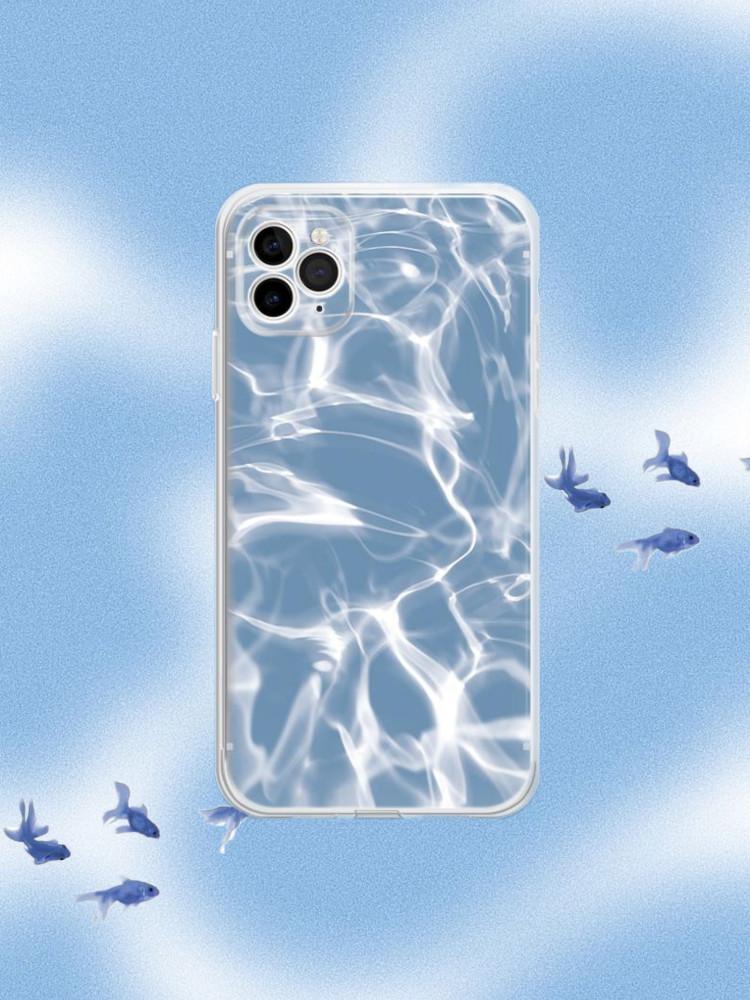 수심 Moire Case 물결 케이스 아이폰 미니 mini 바다 여름 감성 폰