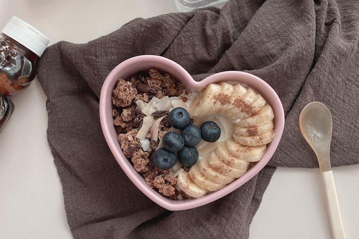 하트 도시락 실리콘 밀폐용기