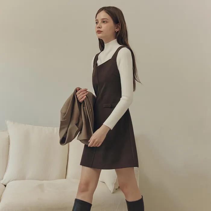 [2컬러] 코코아 미니 원피스