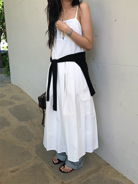 pocket sleeveless dress (1color)