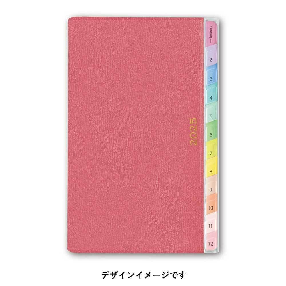 能率 ペイジェム 手帳 2025年 ウィ-クリ- コンパクト レフト ラズベリ- 2210 (2024年 12月始まり)