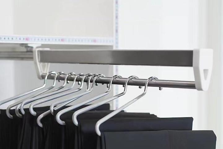 [해외] 2세대 옷장 인출식 슬라이딩 레일 행거 옷걸이 바지걸이