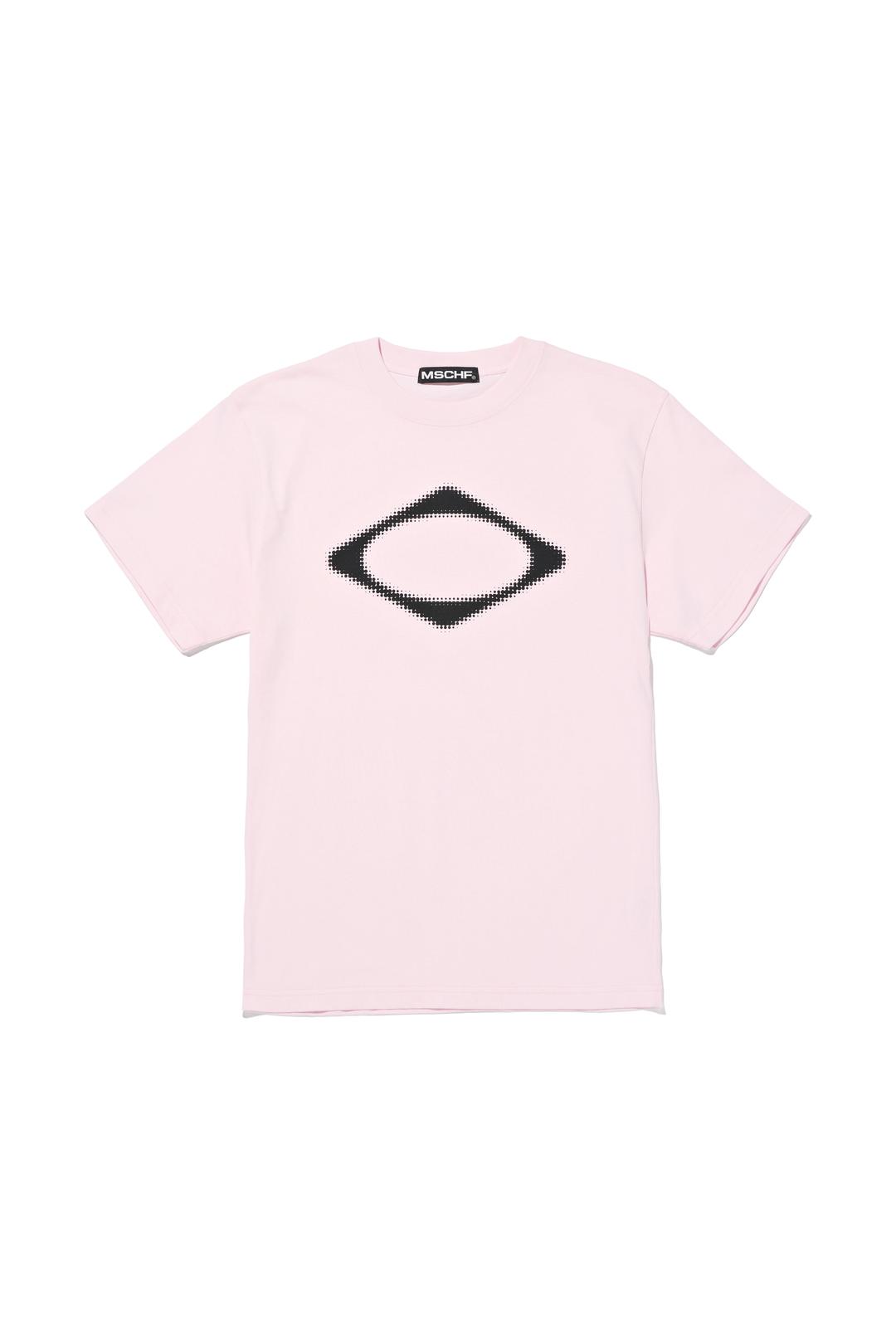 RHOMBUS BLUR T-SHIRTS_LIGHT PINK