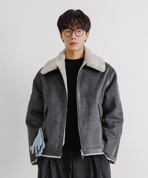 남성 베이직 무스탕 점퍼 (3color) (HABMU1A)