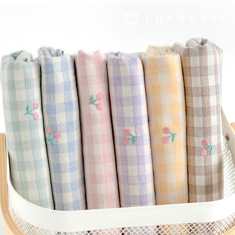 자수원단 선염 멜란 워싱 면30수 대폭 린다체리 6종