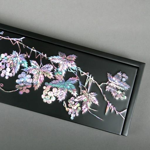 🍇[무료배송] 나전 포도문 자동필함(흑색)🍇