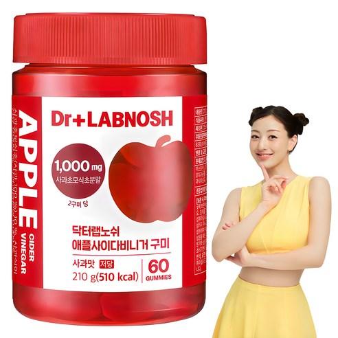 닥터랩노쉬 애플사이다비니거 구미 사과맛 60p, 210g, 1개 - 사탕 | 쿠팡